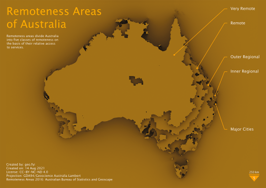 Remoteness Areas of Australia – geo.fyi